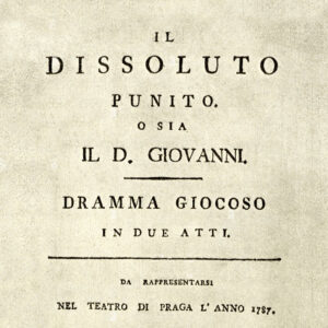 Don Giovanni di W.A. Mozart