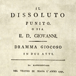 Don Giovanni di W.A. Mozart Don Giovanni di W.A. Mozart